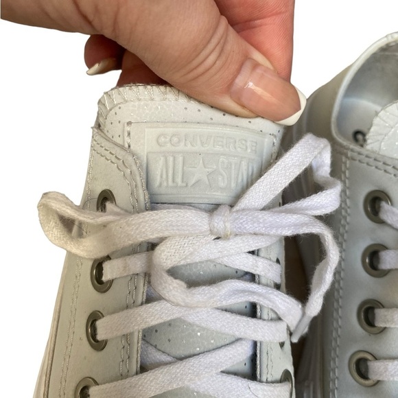 Converse Platform Faux Leather Sneakers I Size: 5 - Picture 6 of 13